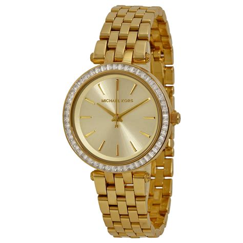 michael kors ladies darci gold tone stainless steel|Michael Kors darci watch.